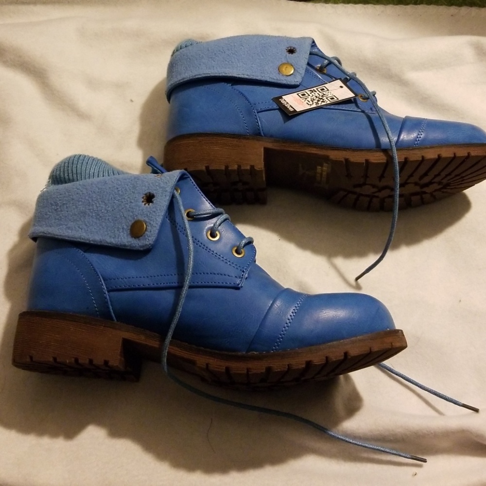 Blue boots